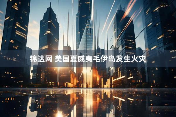锦达网 美国夏威夷毛伊岛发生火灾
