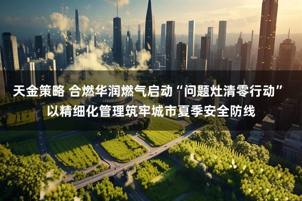 天金策略 合燃华润燃气启动“问题灶清零行动” 以精细化管理筑牢城市夏季安全防线